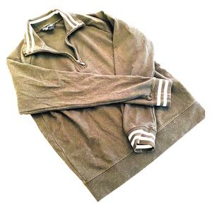 Brooks Brothers Pima Cotton Quarter Zip Green S